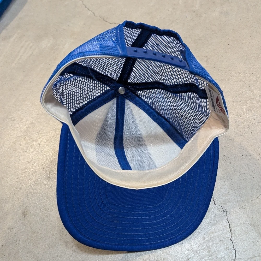 VTG Kansas City Royals Lucky Stripes Trucker Hat USA Made Baseball
